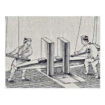 Oil press Ukiyo-e. Postcards