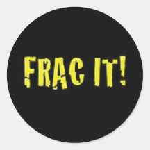 Oilfield FRAC hard hat stickers