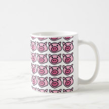 oink . pigs mug