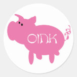 Oink Pink Pig Stickers