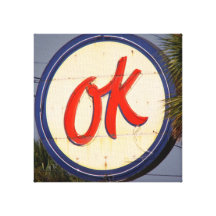 OK Canvas Print