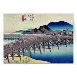 Okazaki by Ando, Hiroshige Ukiyoe Greeting Cards