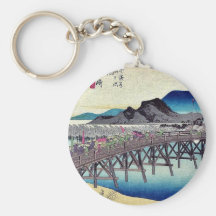 Okazaki by Ando, Hiroshige Ukiyoe Keychains