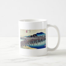 Okazaki by Ando, Hiroshige Ukiyoe Mugs