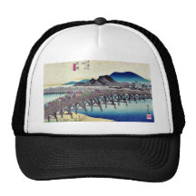 Okazaki by Ando, Hiroshige Ukiyoe Trucker Hats