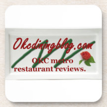 OKCdiningblog.com design 1 Beverage Coasters