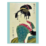 Okita of Naniwa ya by Kitagawa, Utamaro Ukiyoe Postcards