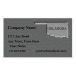 Oklahoma Business card  carved stone look