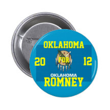 Oklahoma for Romney 2012 Button
