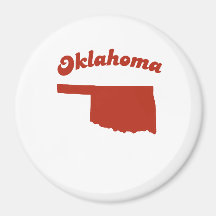 OKLAHOMA Red State Magnet