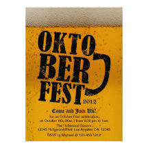 Oktober Fest 2012  - Beer themed invitations