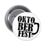 Oktoberfest 2012 - Black distressed Pinback Button