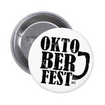 Oktoberfest 2012 - Black distressed Pinback Button