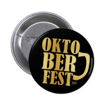Oktoberfest 2012 - Gold Pinback Buttons