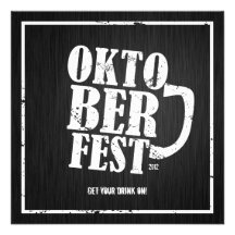 Oktoberfest 2012 - White distressed Personalised Announcement