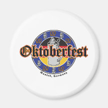 Oktoberfest Beer and Pretzels Magnets