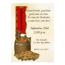 Oktoberfest Custom Invites
