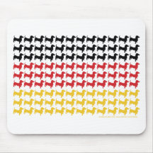 Oktoberfest/Dachshund Flag Mouse Pads