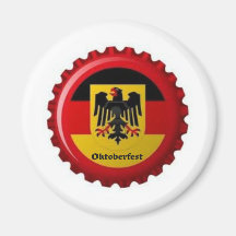 OKTOBERFEST GERMAN BOTTLECAP DESIGN FRIDGE MAGNET