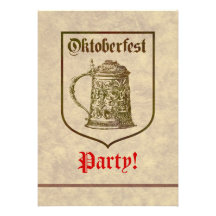 Oktoberfest Party Custom Announcements