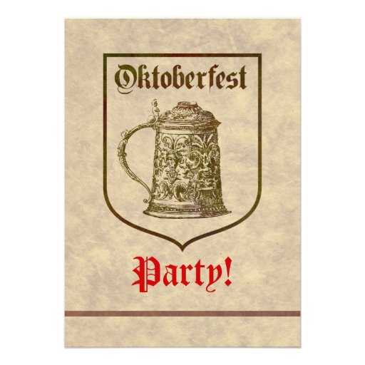 Oktoberfest Party Custom Announcements