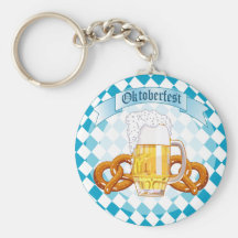 Oktoberfest Pretzels & Beer Key Chain