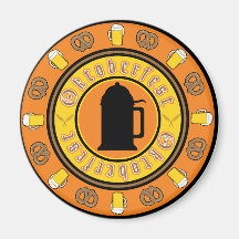 Oktoberfest Tankard Badge Magnet