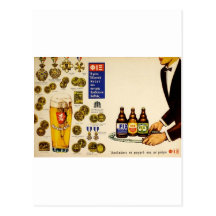 Old Advert Greece Fix Lager Beer Post Cards