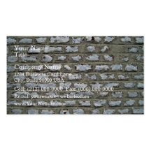 Old Brick Wall With White Bricks Business Card