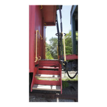 Old Caboose Photo Card