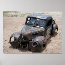 OLD CAR ROUTE 66-PRINT