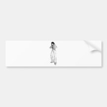 Old comic hero bumper sticker