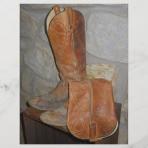 Old Cowboy Boots are the Best Cowboy Boots! Personalised Flyer