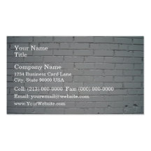 Old Damaged Concrete Brick Wall Detail Business Card Template