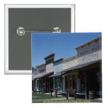 Old Dodge City storefronts in Dodge City, Kansas, Pinback Button