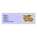 Old English County Map by John Speed, circa 1625 Business Card