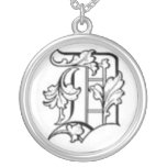 Old English Initial D Necklace
