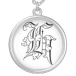 Old English Initial H Necklace