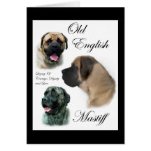 Old English Mastiff Gifts Greeting Cards