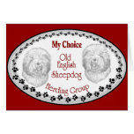 Old English Sheepdog Gifts Greeting Cards