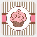 Old Fashioned Cupcake Sticker