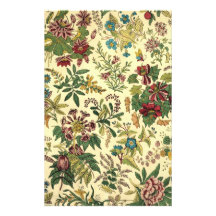 Old Fashioned Floral Abundance Personalised Stationery