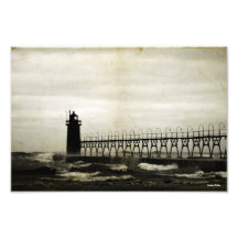 Old Fashioned Lake Michigan Lighthouse Photograph