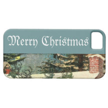 Old Fashioned St. Nick Reindeer Christmas Eve iPhone 5 Cases