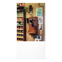Old-Fashioned Telephone Picture Card
