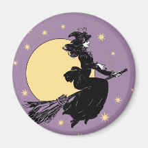 Old Fashoned Witch Refrigerator Magnets