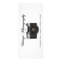 Old film camera rack card template