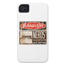 Old funny signboard for Nerds' Super Weapon iPhone 4 Case-Mate Cases
