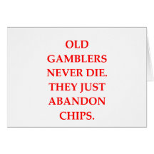 old gambler greeting cards