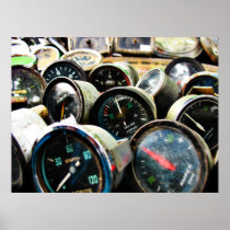Old gauges posters